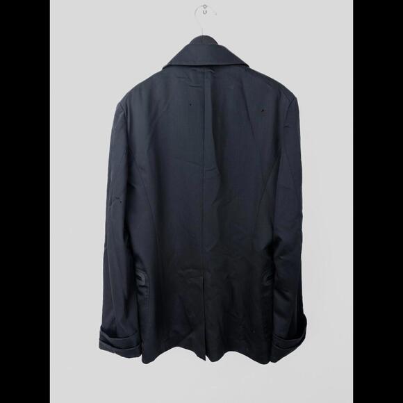[SOLD] JOHN GALLIANO Men's Sz IT 54 US 44 XL Black Wool Gabardine Utility Jacket - Picture 11 of 15